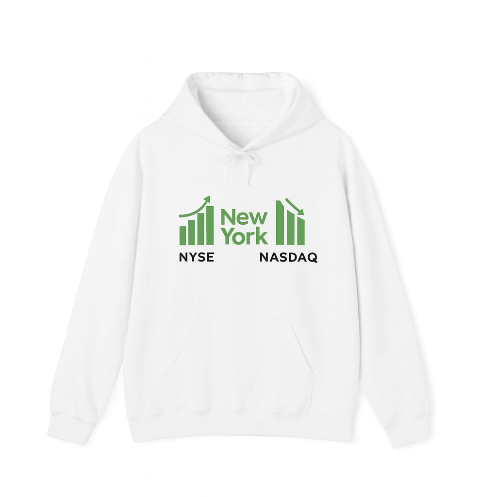 New York Stock Market Hoodie for Men and Women β NYSE & NASDAQ Graphic Sweatshirt